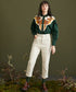 Deer Embroidery Blouse